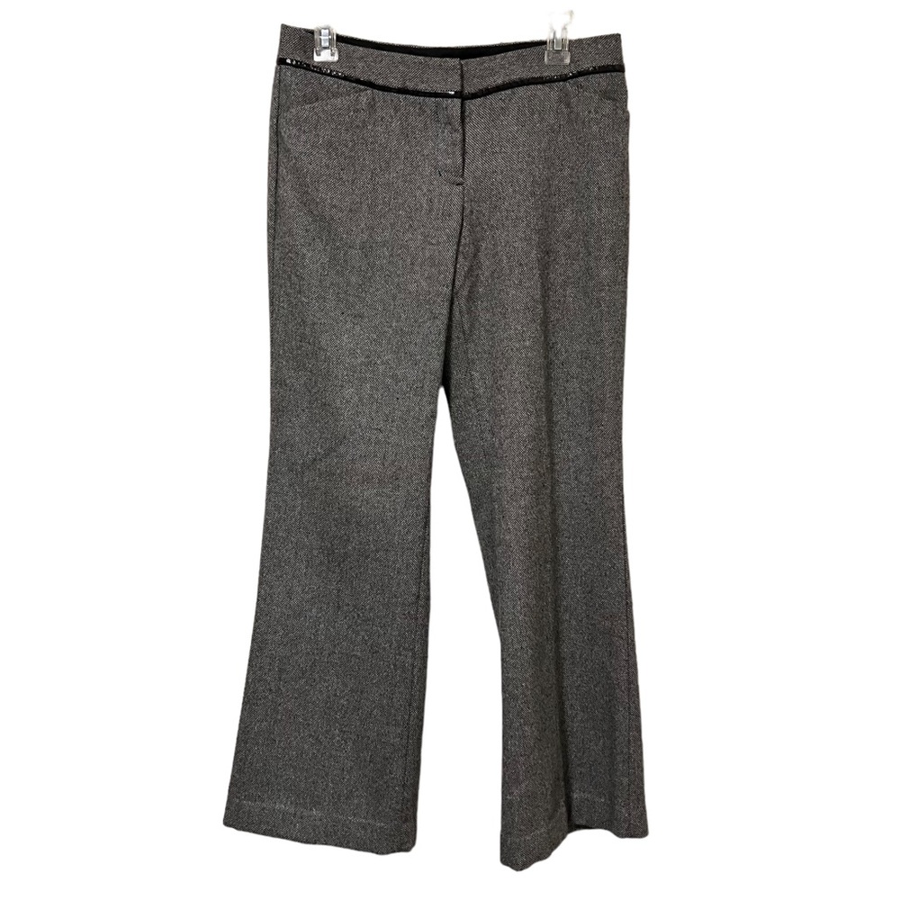 Express Editor Wool Blend Lined Tweed Pants - image 1